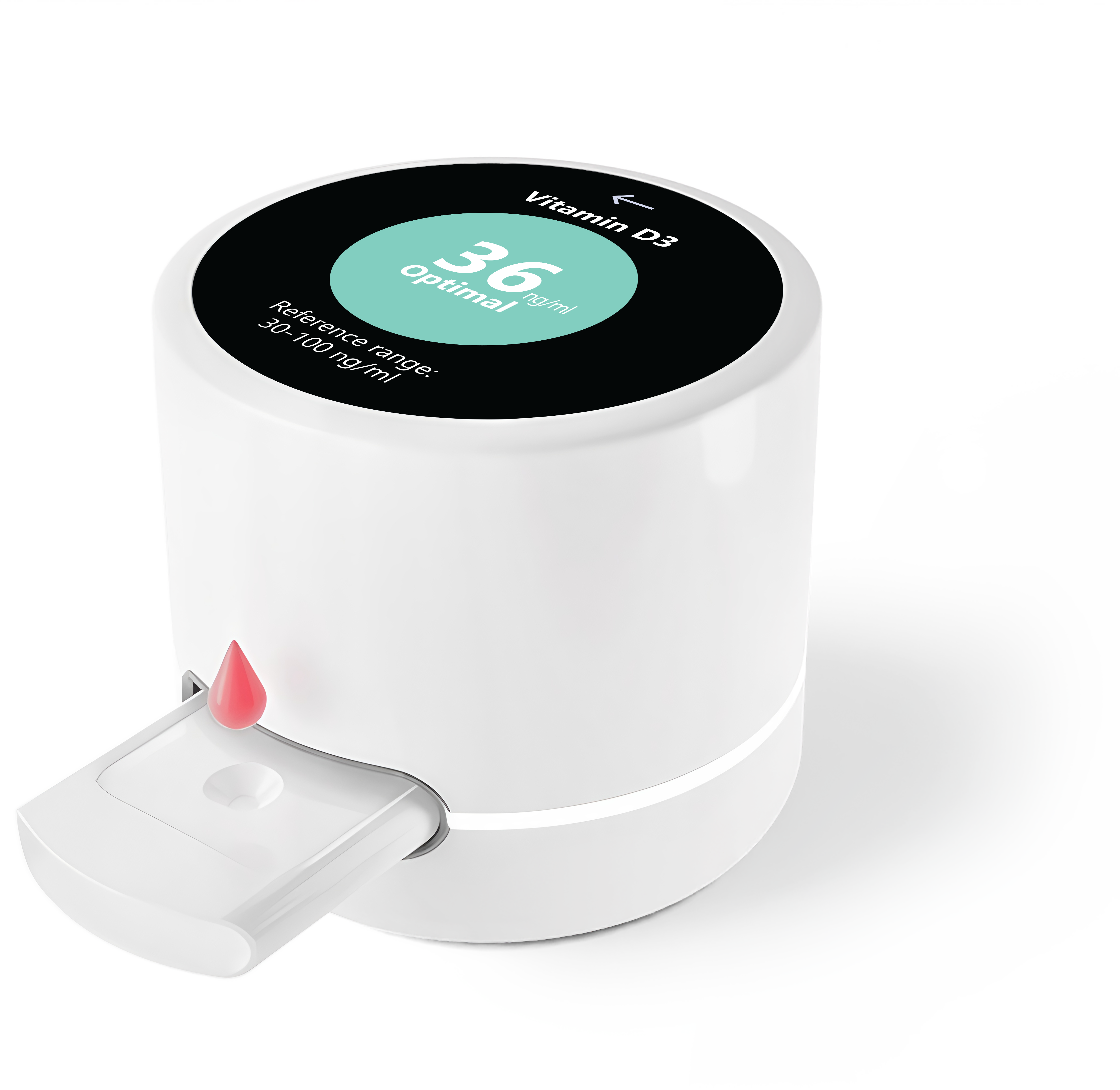 Igloo Pro Multireader mit Vitamin D Display und Blutprobe